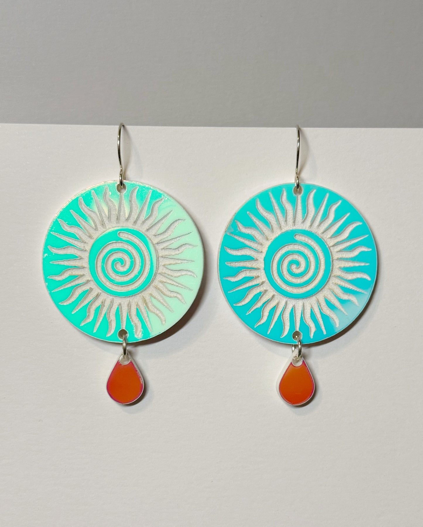 Large Mvskoke Sun Earrings