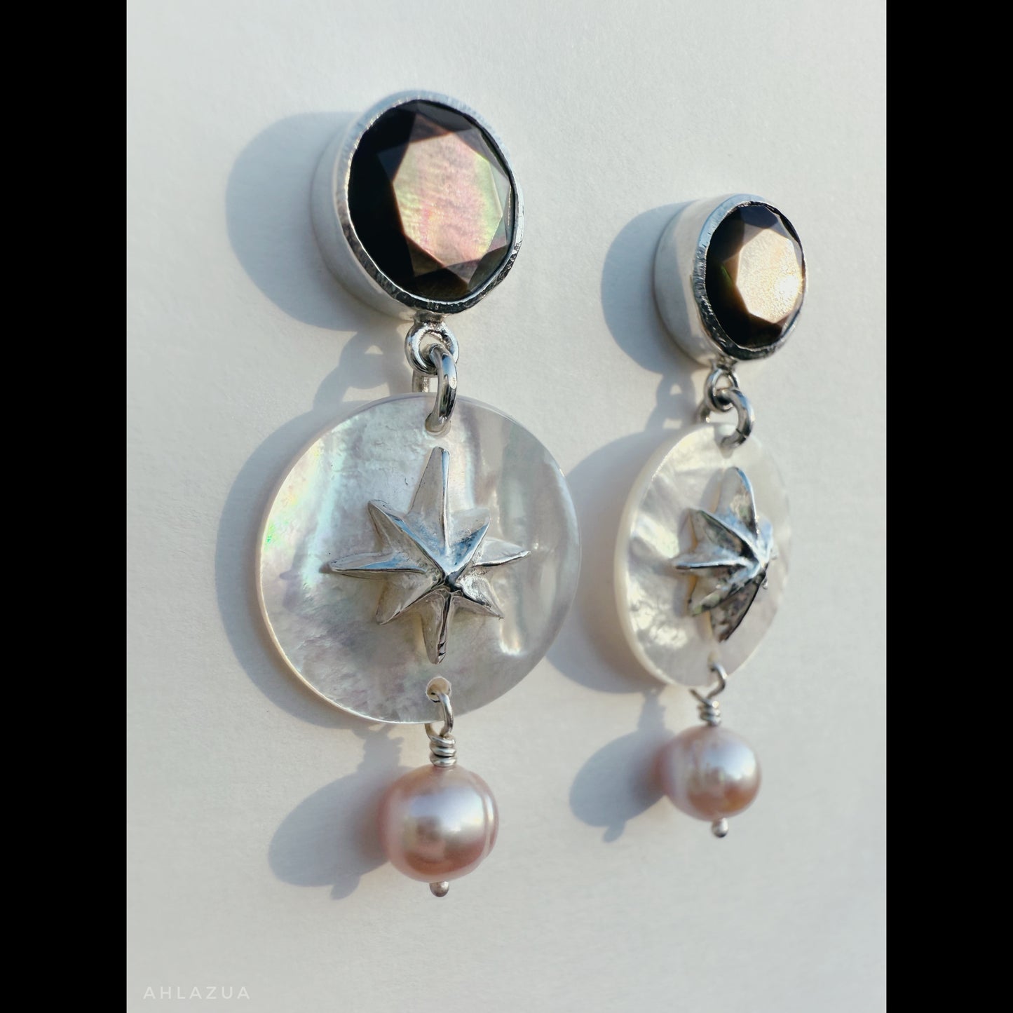 Morning Star & Mother of Pearl Earrings