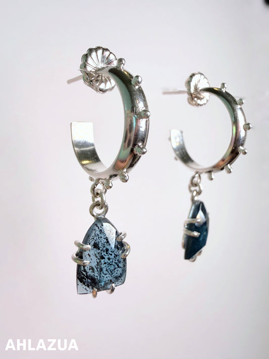 Kyanite Hoop earrings
