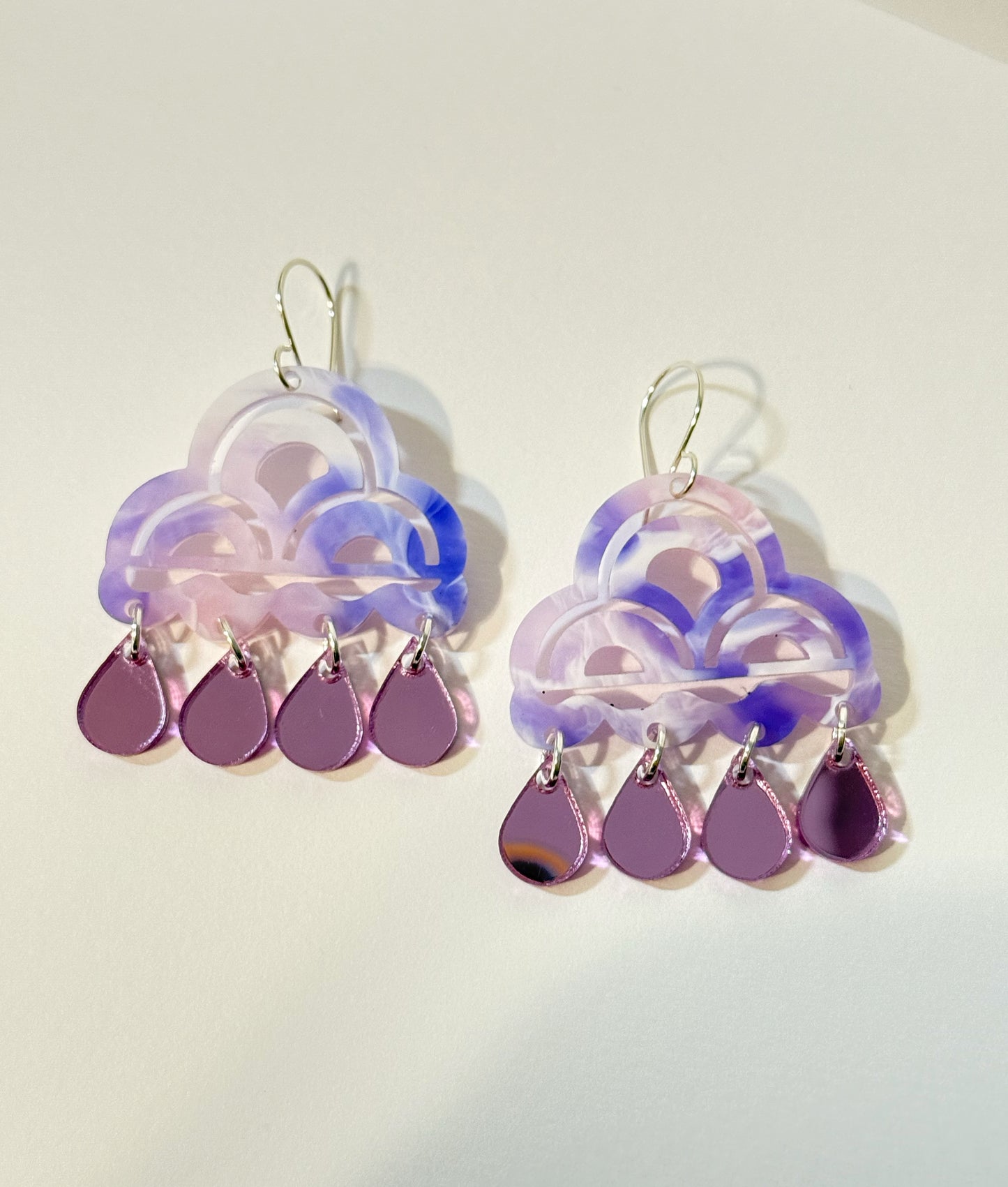 Rain Clouds in Purple Swirl