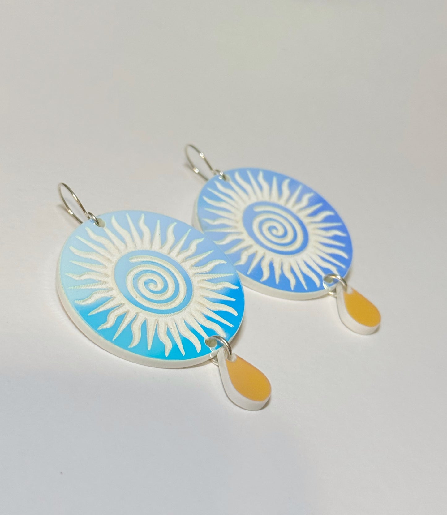 Large Mvskoke Sun Earrings