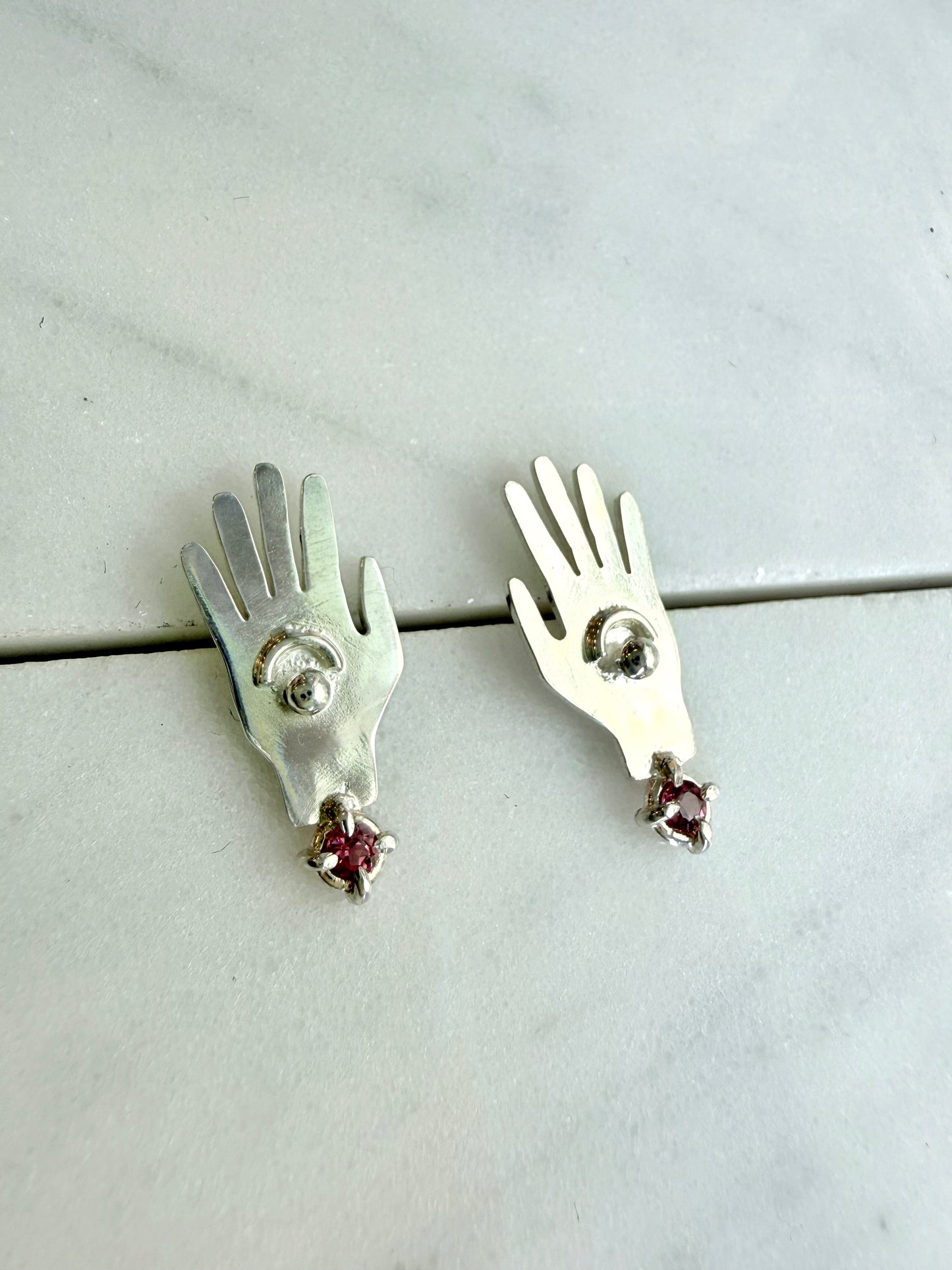 Garnet Mound Builder Hand studs