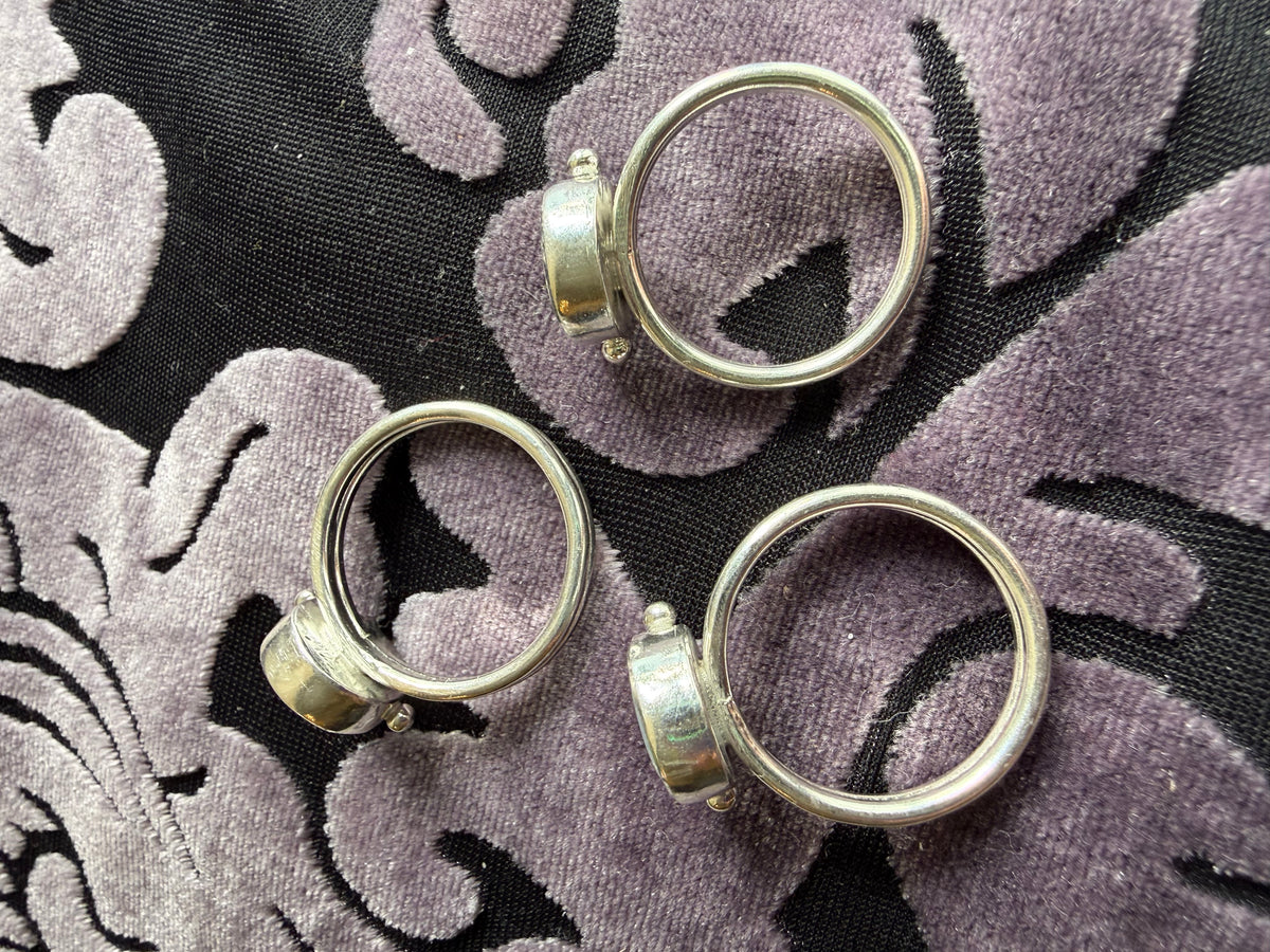 Etched Skull Ring