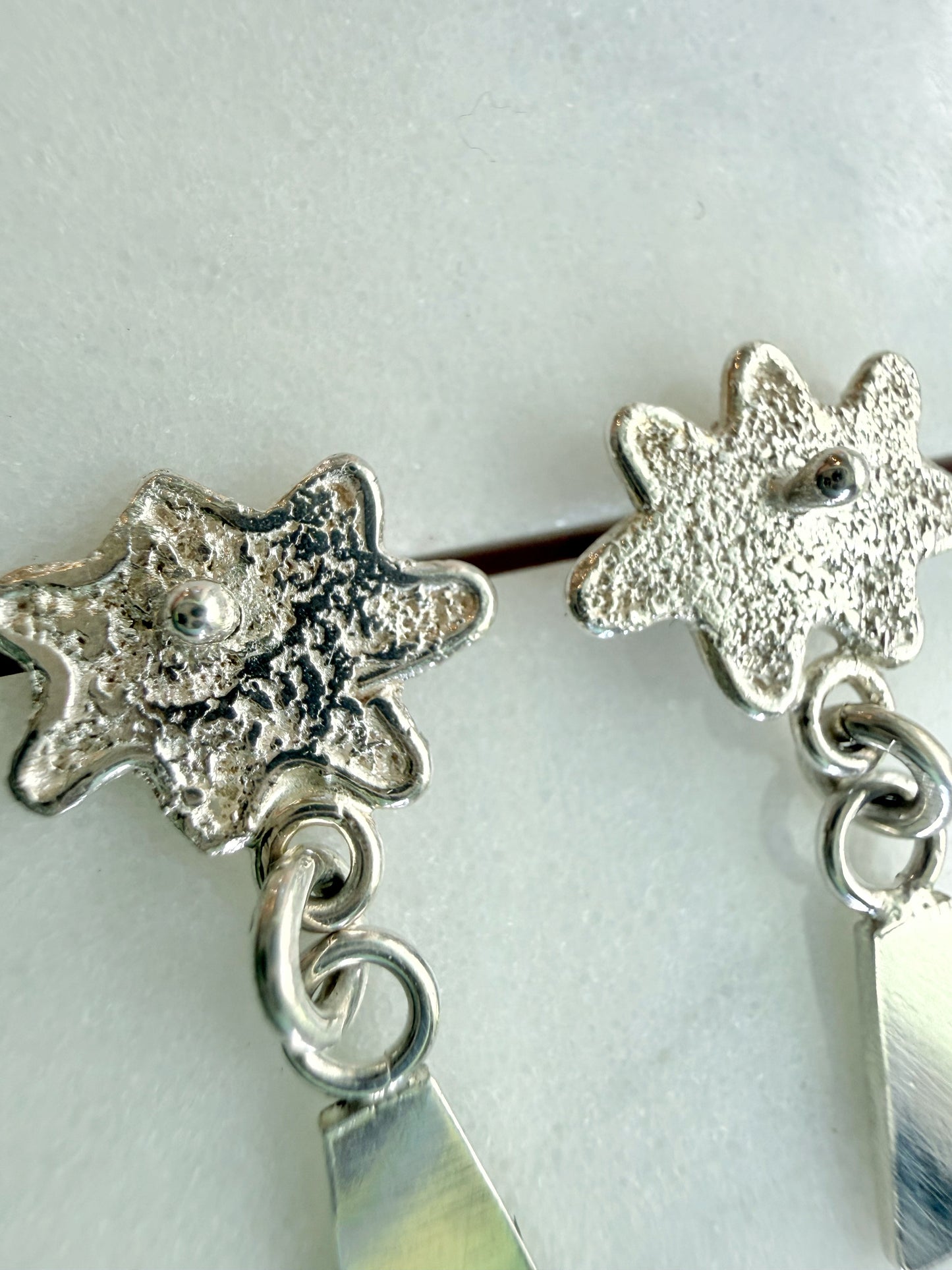 Textured Stars Studs