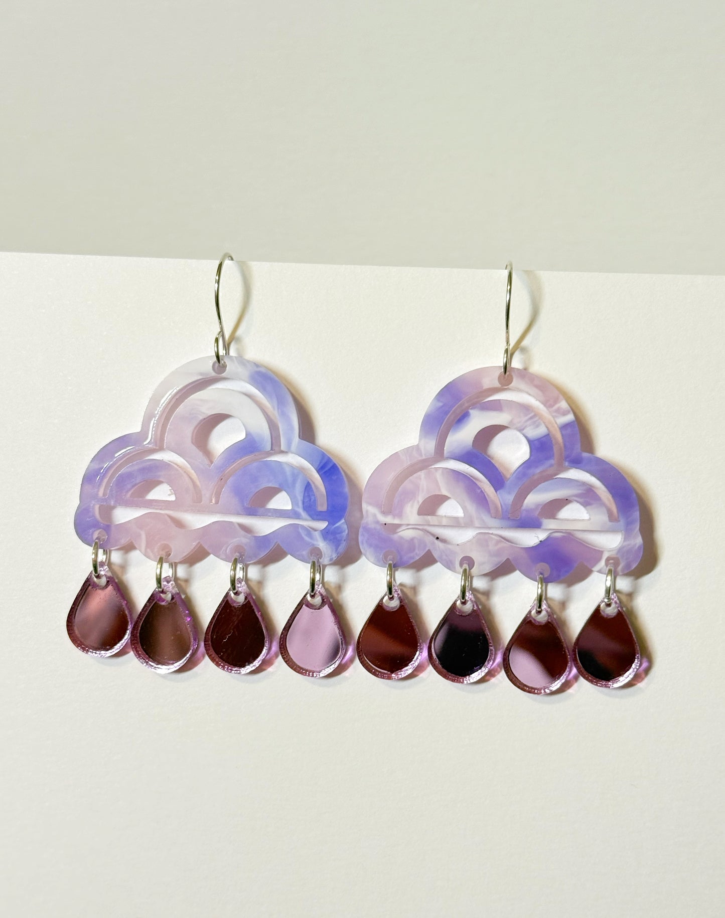 Rain Clouds in Purple Swirl