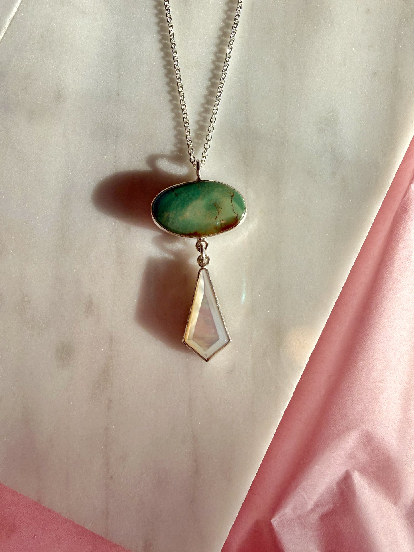 Turquoise & Mother of Pearl Necklace