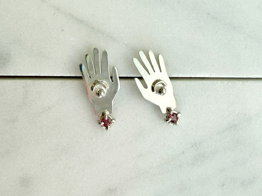 Garnet Mound Builder Hand studs