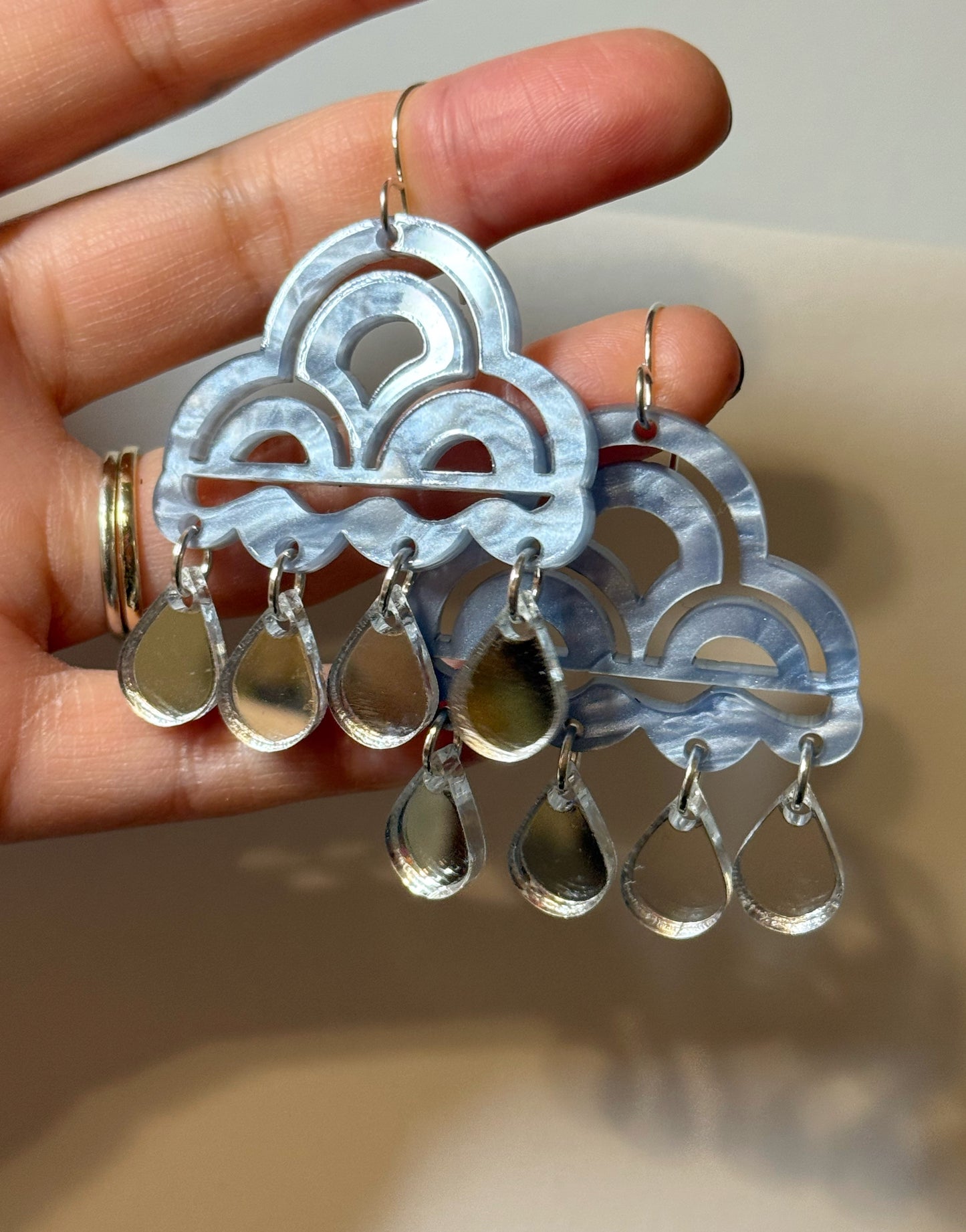 Rain Clouds in Grey Blue