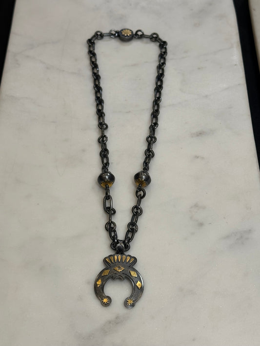 Deconstructed Squash Blossom Necklace