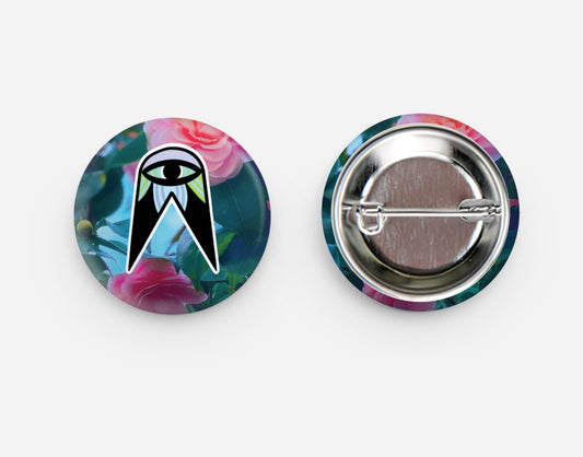 Woodpecker in Roses Pin